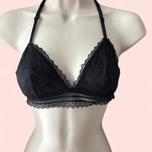 Lightly used black lace bralette
